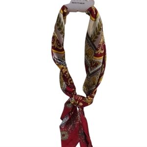 ❤️🔹️Sunday state🔹️ Elegant Red and Gold Scarf